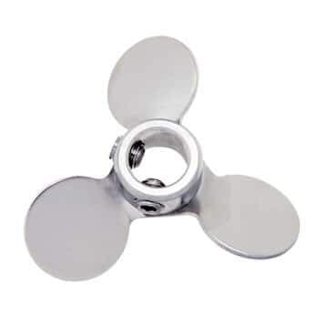 Cole-Parmer 316 Stainless Steel Three-Blade Impeller, 2 (in) Dia x 3/8 (in) bore Dia 2" dia x 3/8" bore dia