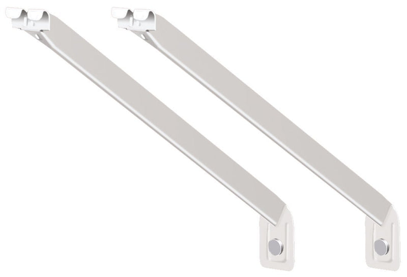 ClosetMaid 56606 12-Inch Support Brackets for Wire Shelving, 2-pack,White 12 Inch (2-Pack)