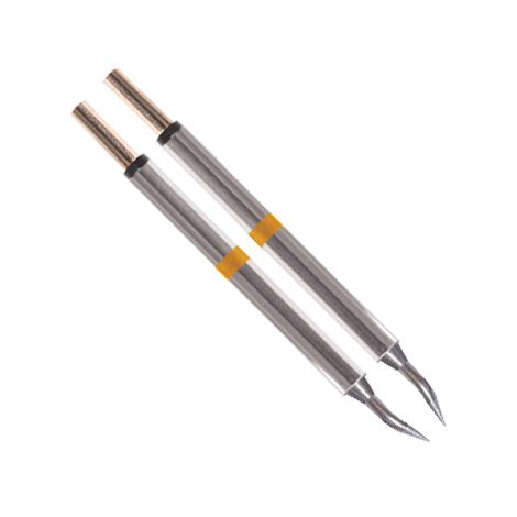Thermaltronics M70TZ004 Tweezers Cartridge Pair - Bent 30deg Sharp 0.4mm (0.016in)