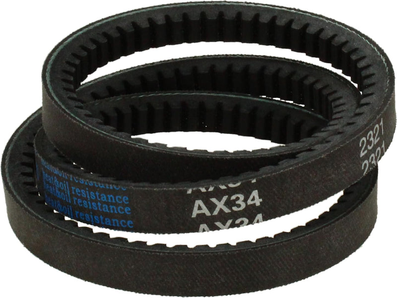 D&D PowerDrive AX34 V Belt, AX, Rubber, 1/2" x 36" OC