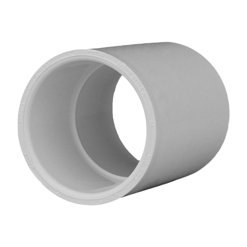 CHARLOTTE PIPE 1 1/2 SCH 40 COUPLING SXS PRESSURE (1 Unit Piece) 1 1/2 Inch ( EACH qty: 1 ) White