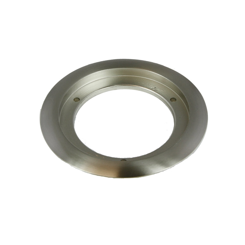 Enerlites 975518-S 5.25'' Nickel Plated Brass Recessed Flange, Fits Round 4" Floor Box Covers 1. 5.25" Recessed Flange Nickel Plated Brass