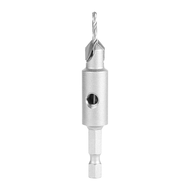Amana Tool Carbide Tipped 82 Degree Countersink Drill Bit, 55271, 3/8 Dia x 3/32 Drill D x 1/4 Inch Quick Release Hex Shank for Tool 55225