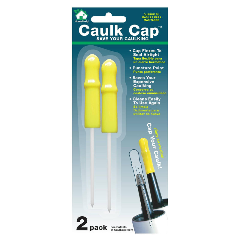 CCY-2, Reusable Caulk Tube Sealers with Built-in Puncture Pin, 2-Pack