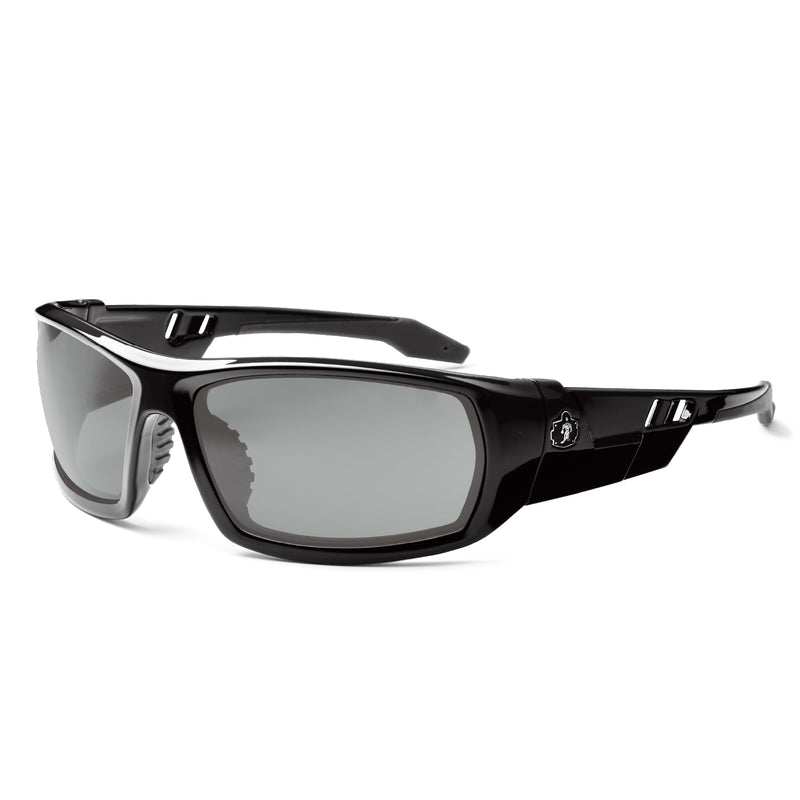 Ergodyne Skullerz Odin Polarized Safety Sunglasses Black Frame, Polarized Smoke Lens