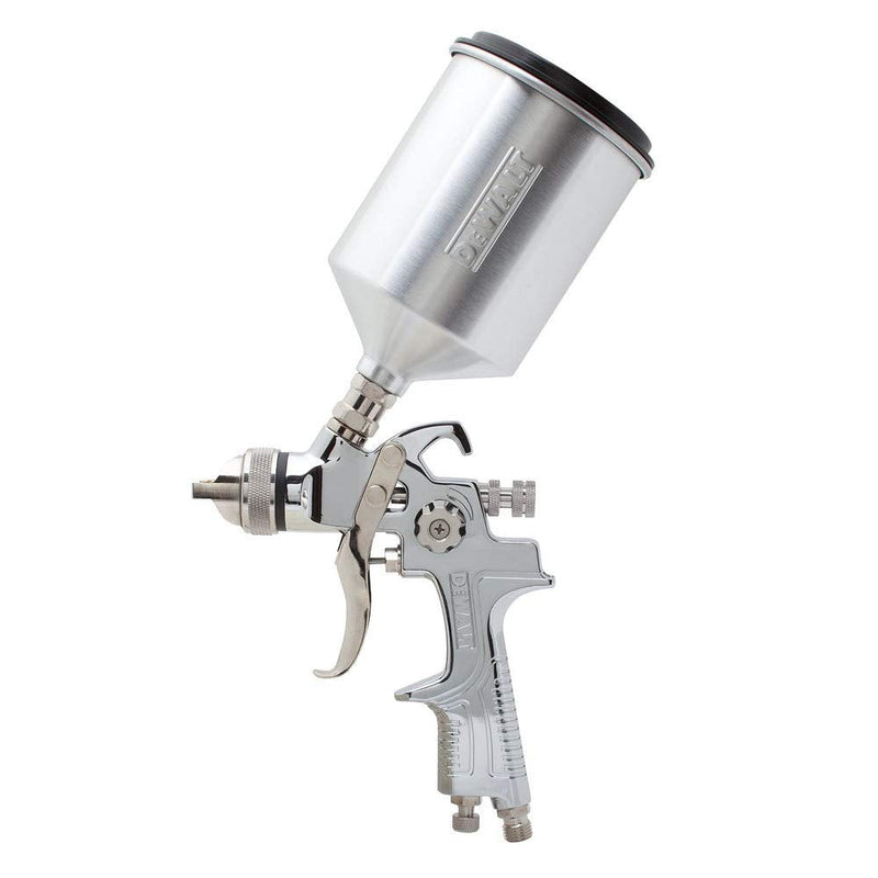 DEWALT HVLP Spray Gun, Gravity Feed (DWMT70777) Silver One Size