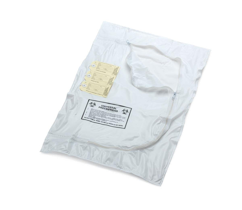 Medline Infant Body Bag with Metal Zipper, PVC, 100 lb. Limit, 18" x 28", Ideal for Safe and Respectful Transport, Pack of 1