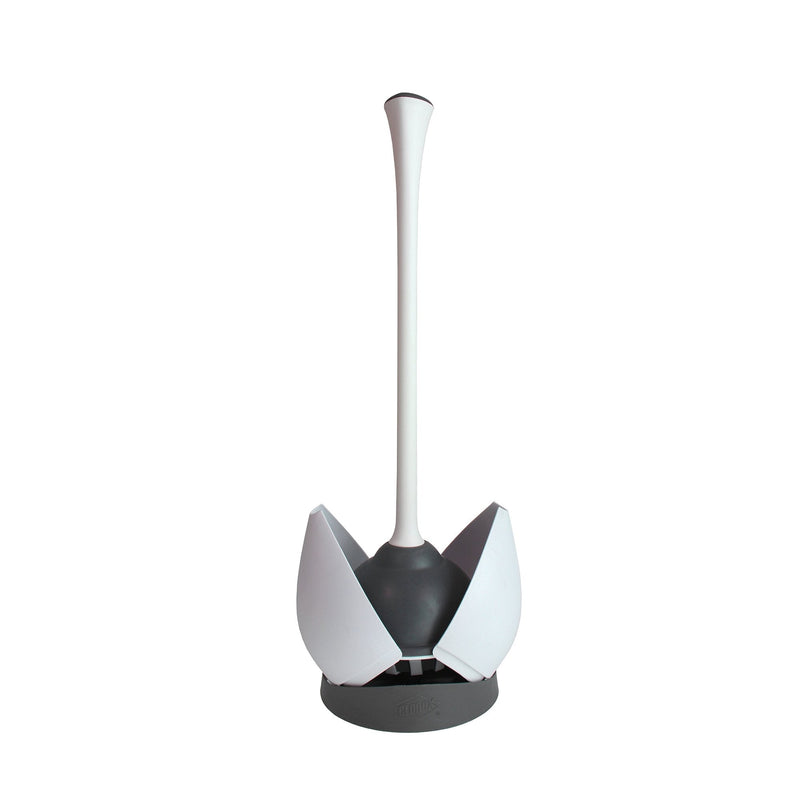 Clorox Toilet Plunger with Hideaway Caddy – Toilet Plunger for Bathroom, Bathroom Organizers & Storage, Bathroom Accessories, Toilet Unclogger, Plunger with Holder 1-Pack