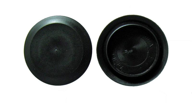 1 3/4" 1.75 inch Flush Mount Black Plastic Body and Sheet Metal Hole Plug Qty 10