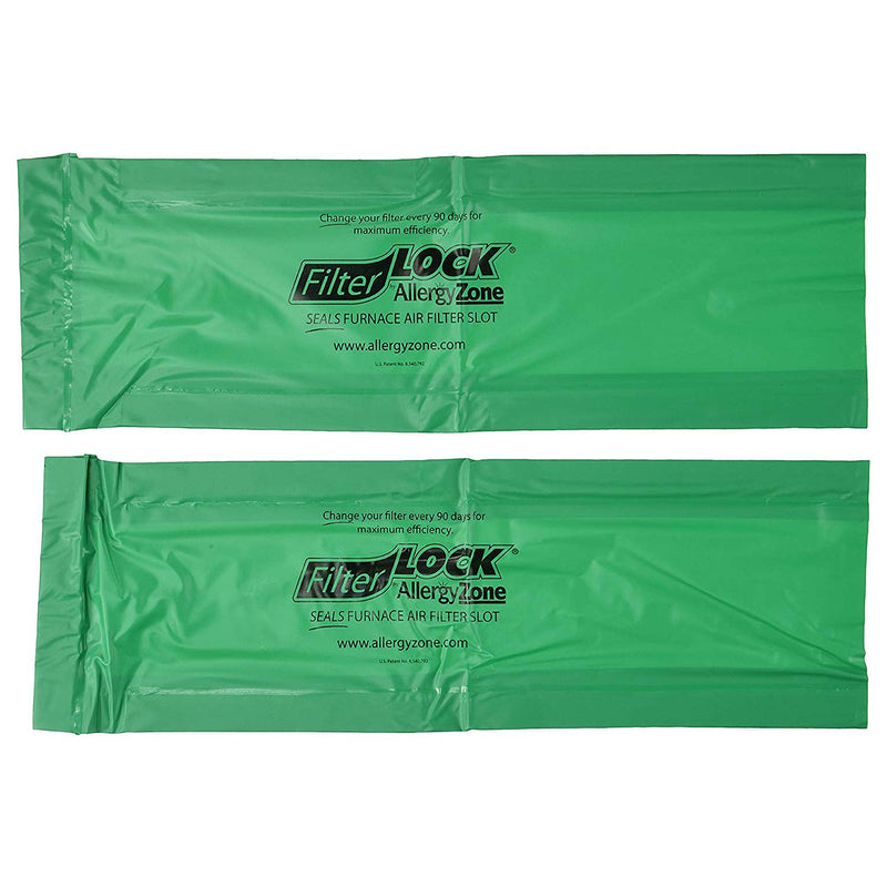 FilterLock Furnace Filter Slot Seal – Magnetic Seal Cover for Any 1” Furnace Filter, Up To 25” Long, Reduce HVAC Air Leaks, Green