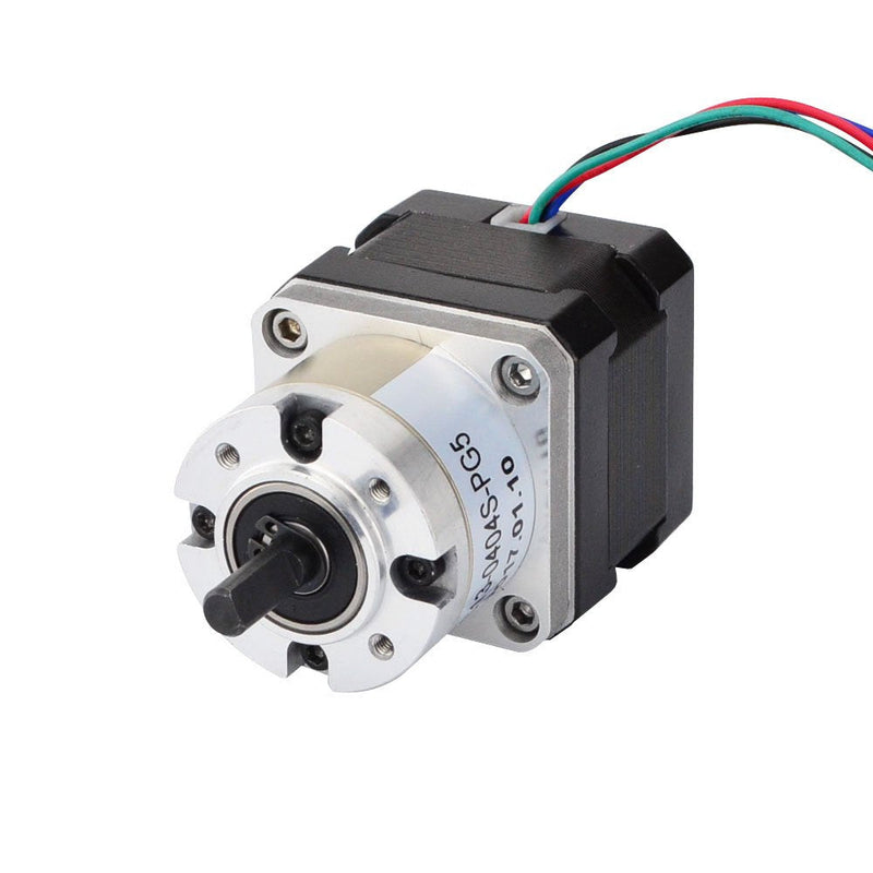 STEPPERONLINE 5:1 Planetary Gearbox Nema 17 Stepper Motor 0.4A for DIY CNC Robot 3D Printer