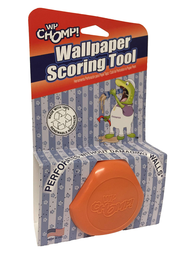 WP Chomp Wallpaper Scorer Remover Tool: with Hardened Steel Wheels 52014 Amber