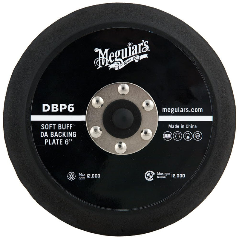 Meguiar's 6" DA Backing Plate - Pair With Foam or Microfiber Pads for Dual Action Polishing - DBP6 6"