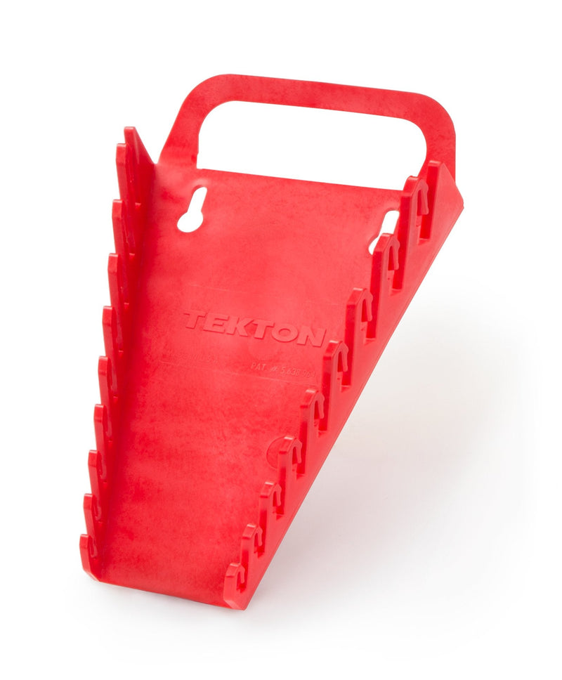 TEKTON 9-Tool Combination Wrench Holder (Red) | 79365 | Made in USA Red 9 Slots