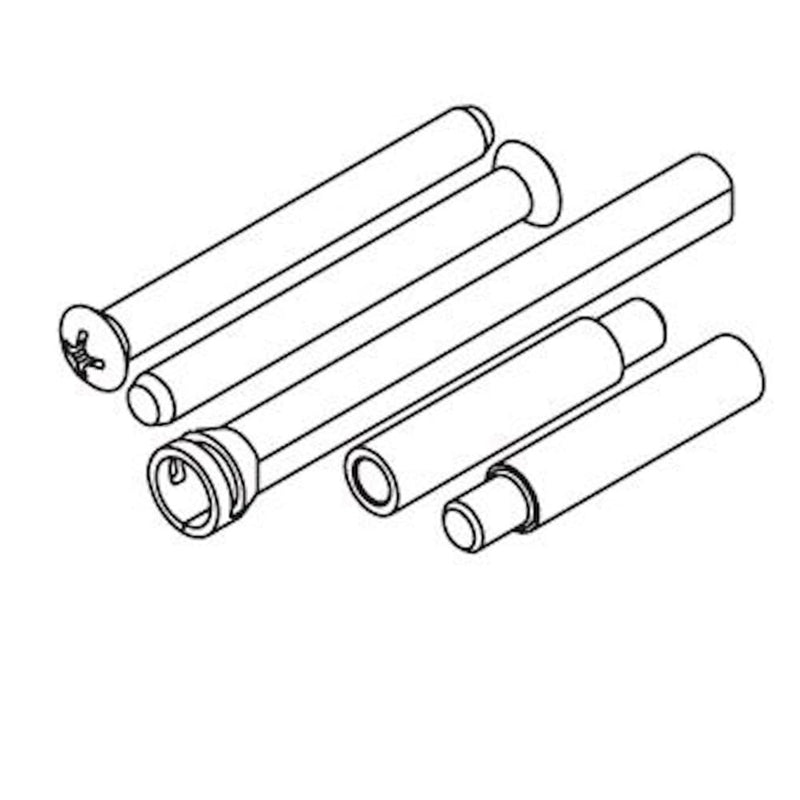 Kwikset 86129-3 Thick Door Screw Pack for 660/870 Bright Brass Finish
