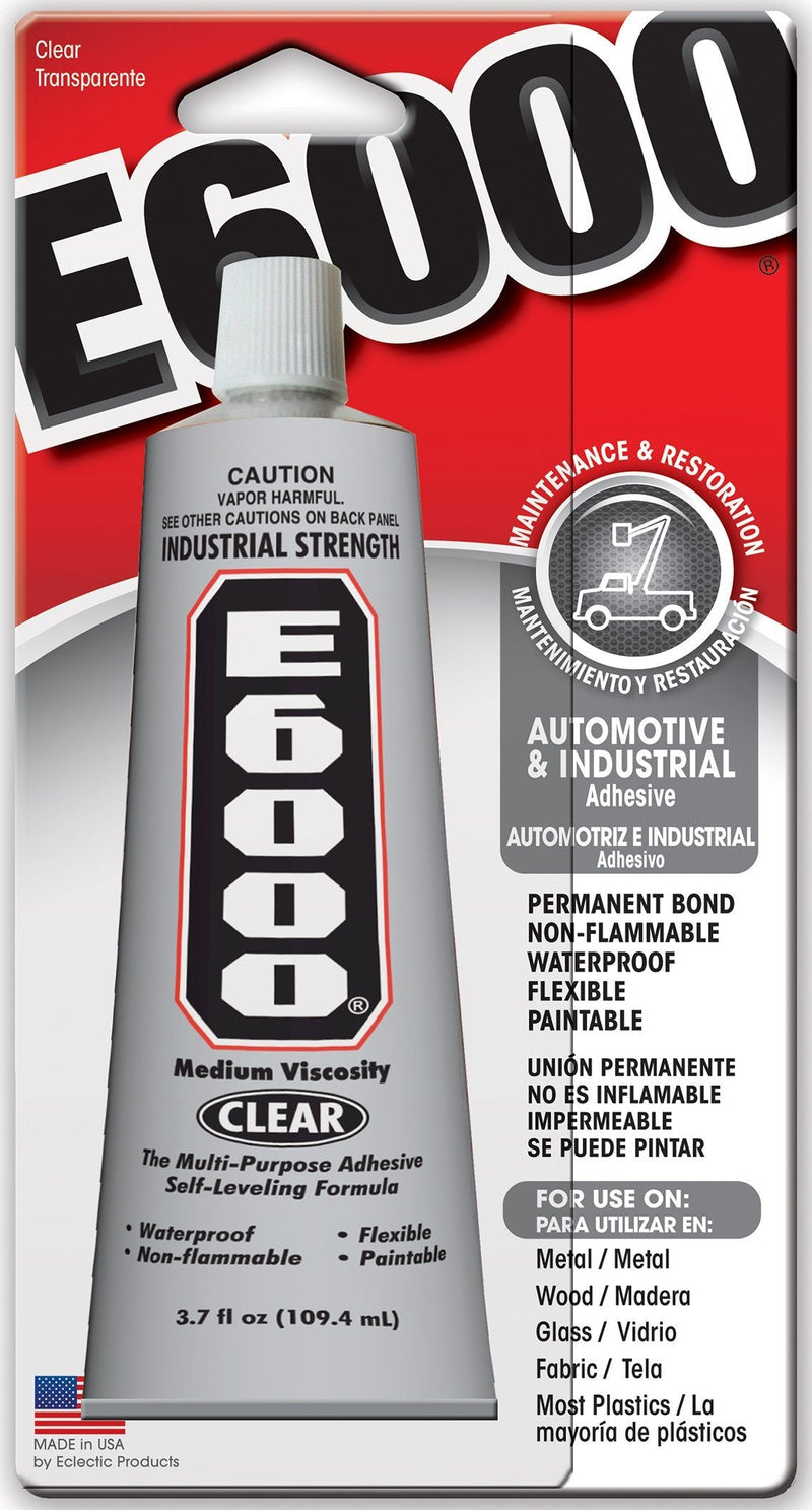 E6000 230022 3.7 Oz Clear E6000 Automotive & Industrial Adhesive