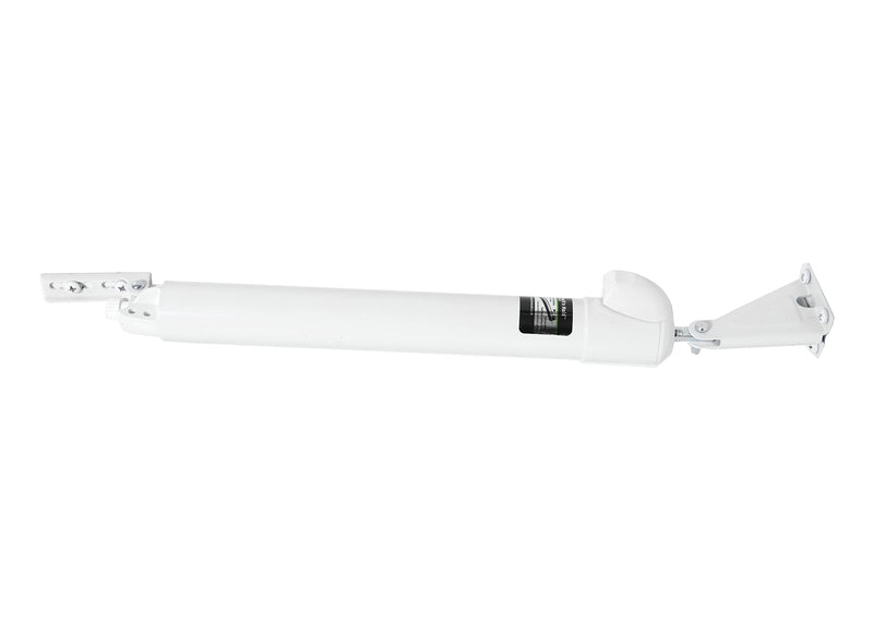 Touch 'n Hold Smooth Door Closer - Single Kit (White) - Standard-Duty Door Closer with Touch-Button Hold Open Feature & Smooth Closing Motion – for (Medium & Lightweight) Storm, Screen Doors. White