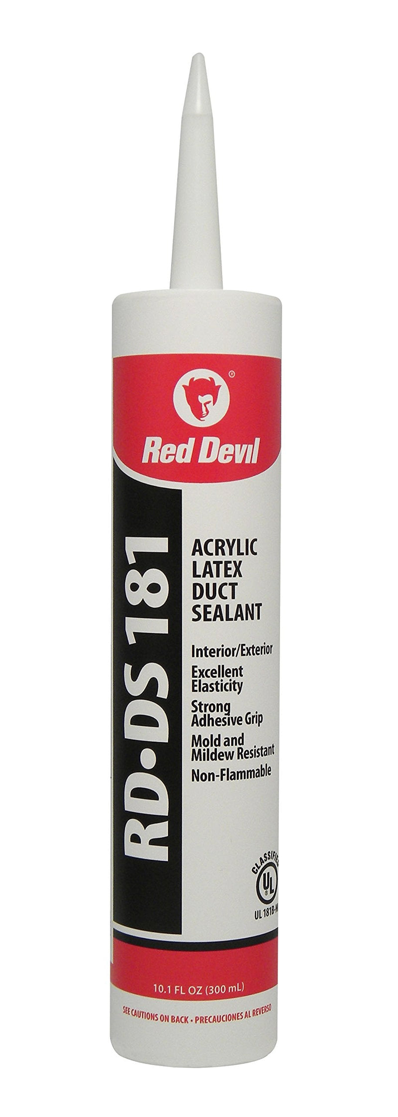 Red Devil 0846DS RD-DS 181 Acrylic Latex Duct Sealant, 10.1 oz, Gray, 1 Pack 1 - Pack