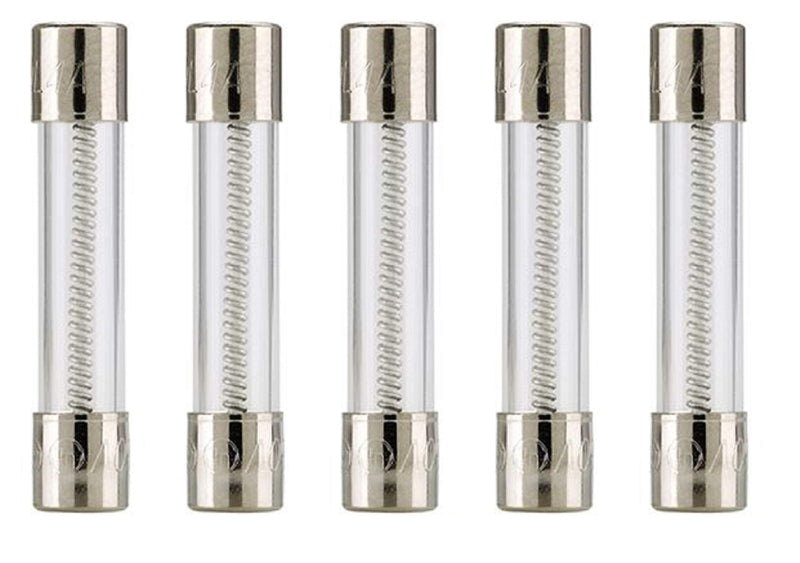 Bussmann MDL-1 Glass Fuse 1 Amp 250 Volt Time Delay (Slo-blo) 3AG 1/4 x 1-1/4 (5 pack)