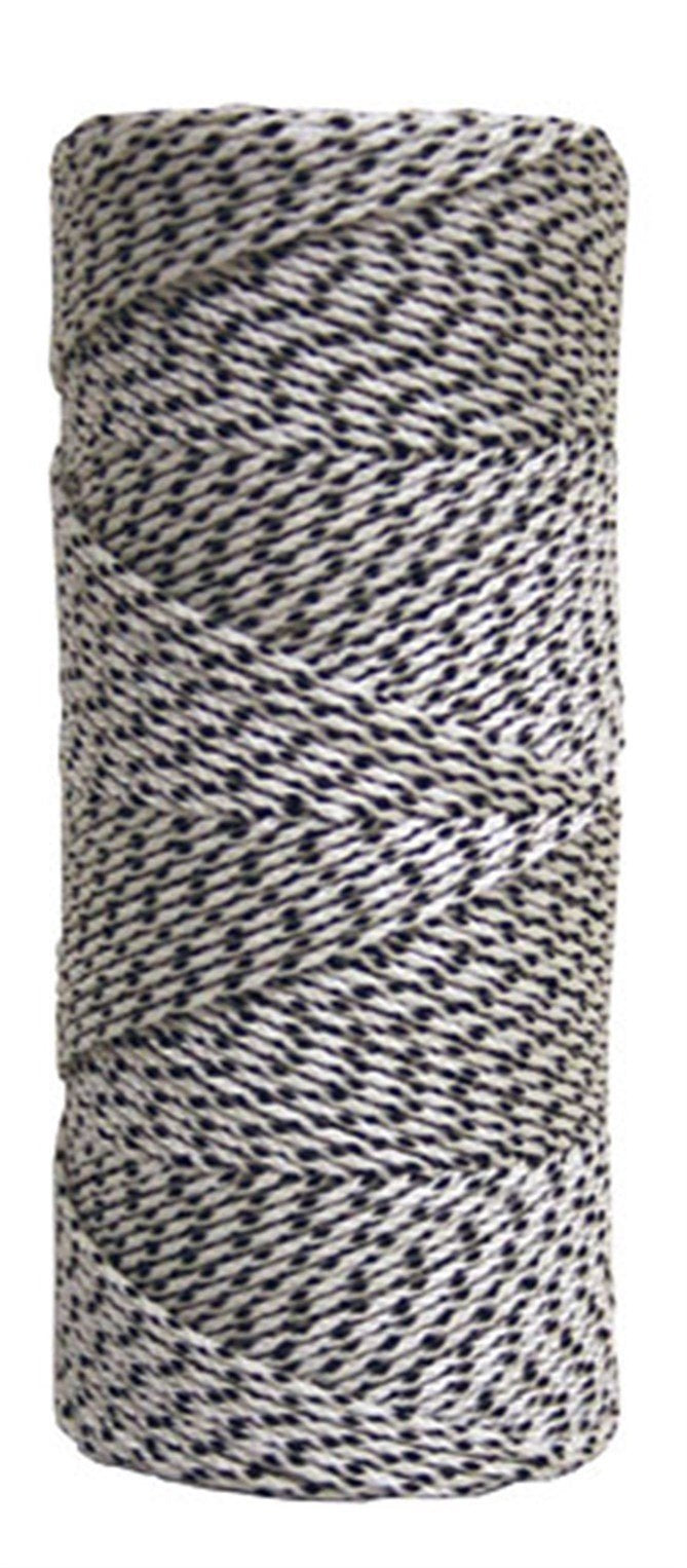 Kraft Tool BC352 Premium Professional Bonded Braided Masons Line with 500-Feet Tube, White/Black, One Size 500 Foot (Pack of 1)