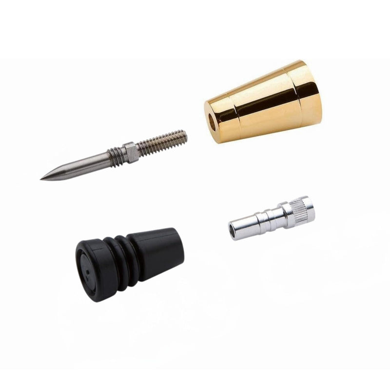 Rockler Cane/Walking Stick Hardware Kit – Hobby Tool Kit Includes Steel Spike, Ferrule, Cane Rubber Foot, & Aluminum Insert - Easy to Assemble Woodworking Kit – Perfect for Indoor, & Summer Use