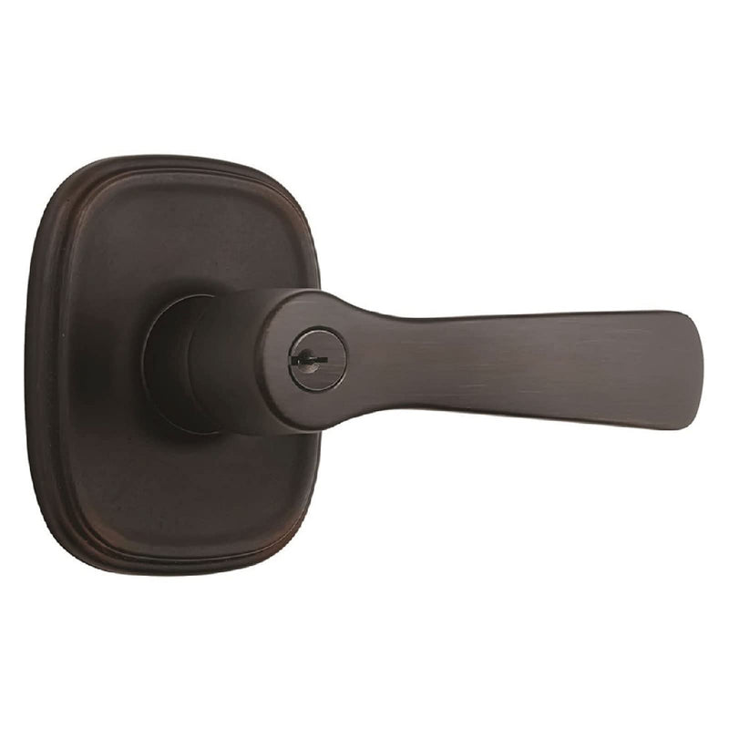 BRINKS - Alwood Keyed Home Front Entrance Door Knob, Tuscan Bronze - Modern Home Exterior Front Door Handle Lock Set Key Easily Opens Hands-Free Entry Knob