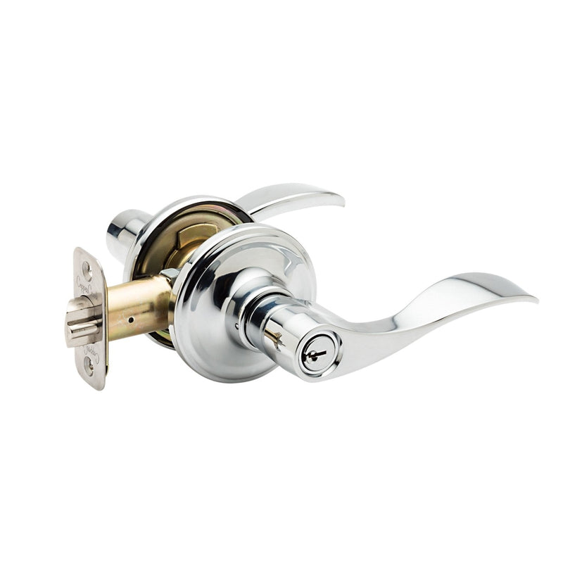 Copper Creek WL2240PS Waverly Lever, Polished Stainless Keyed Entry