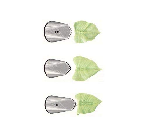 Ateco # 112 - Leaves Pastry Tip - Stainless Steel