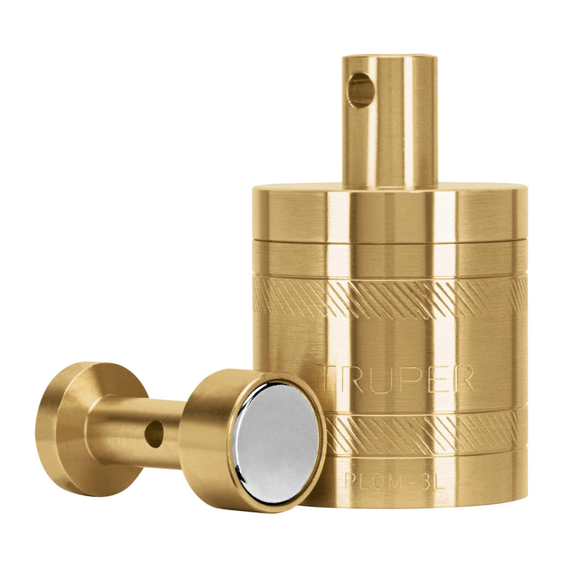 TRUPER PLOM-3L Brass Plumb Bobs w/ Center 12.4 Oz (352 g)