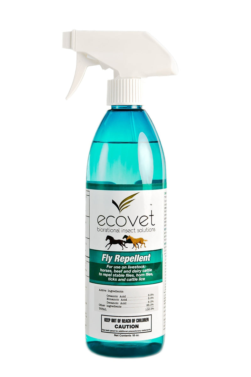 ECOVET Horse Fly Spray Repellent/Insecticide (Made with Food Grade Fatty acids), 18 oz - PawsPlanet Australia