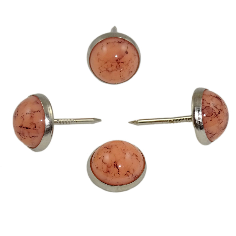 Decotacks® 7/16" Marble Design Upholstery Nails Sofa Tacks 25 PCS/Pack DWM (Baby Pink) Baby Pink