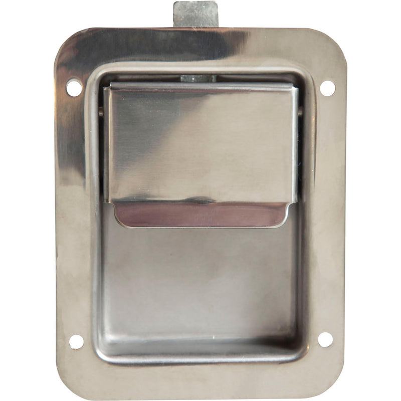 Buyers Products N3885 Non-Locking Standard Flush Single Point Latch, Polished Stainless Steel, Bolt On Mount, Truck Tool Box Latch, Trailer Latch, Camper & RV Latch, Silver 1 Count