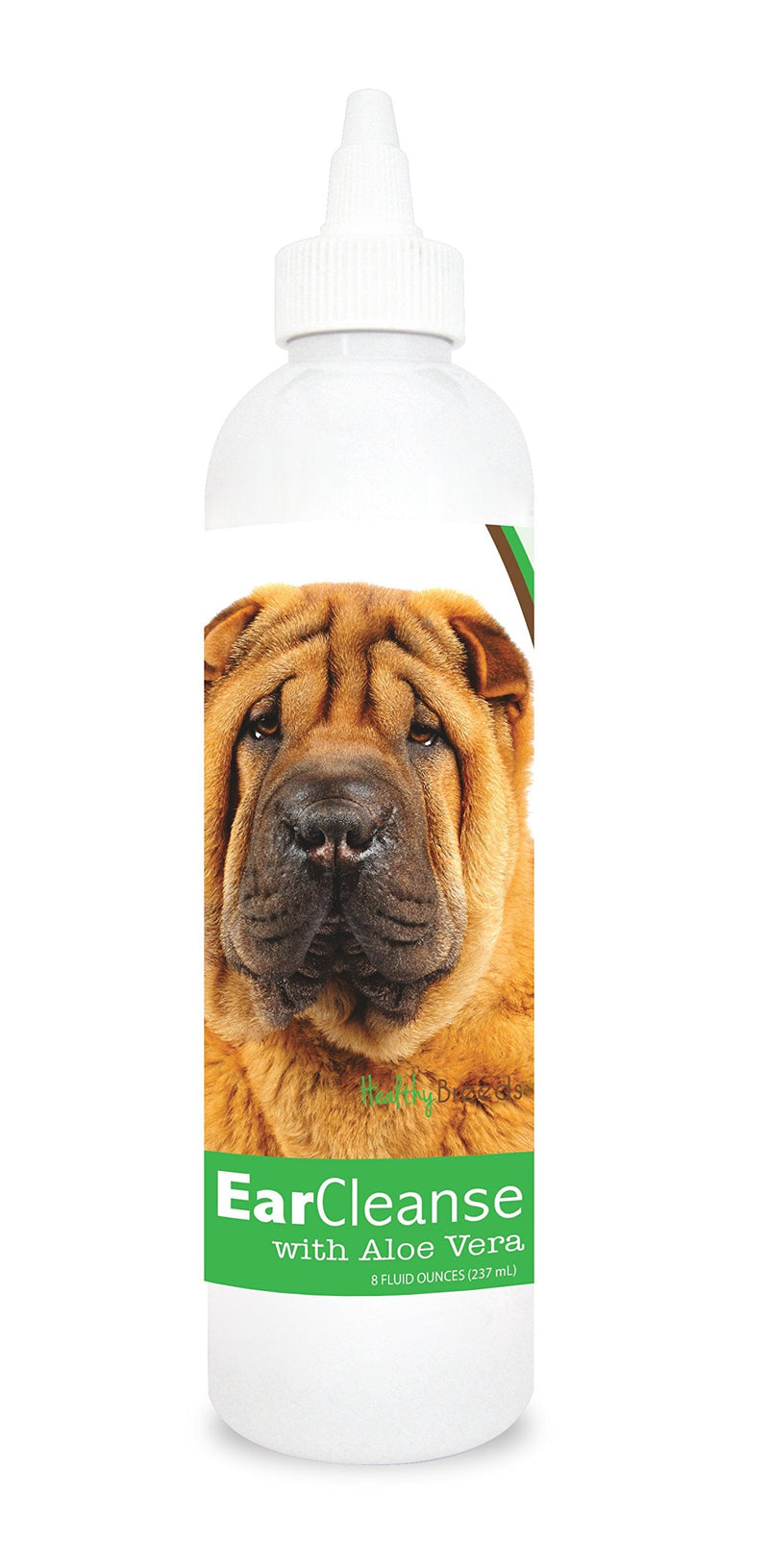 Healthy Breeds Chinese Shar Pei Ear Cleanse with Aloe Vera Cucumber Melon 8 oz Cucumber Melon 8oz