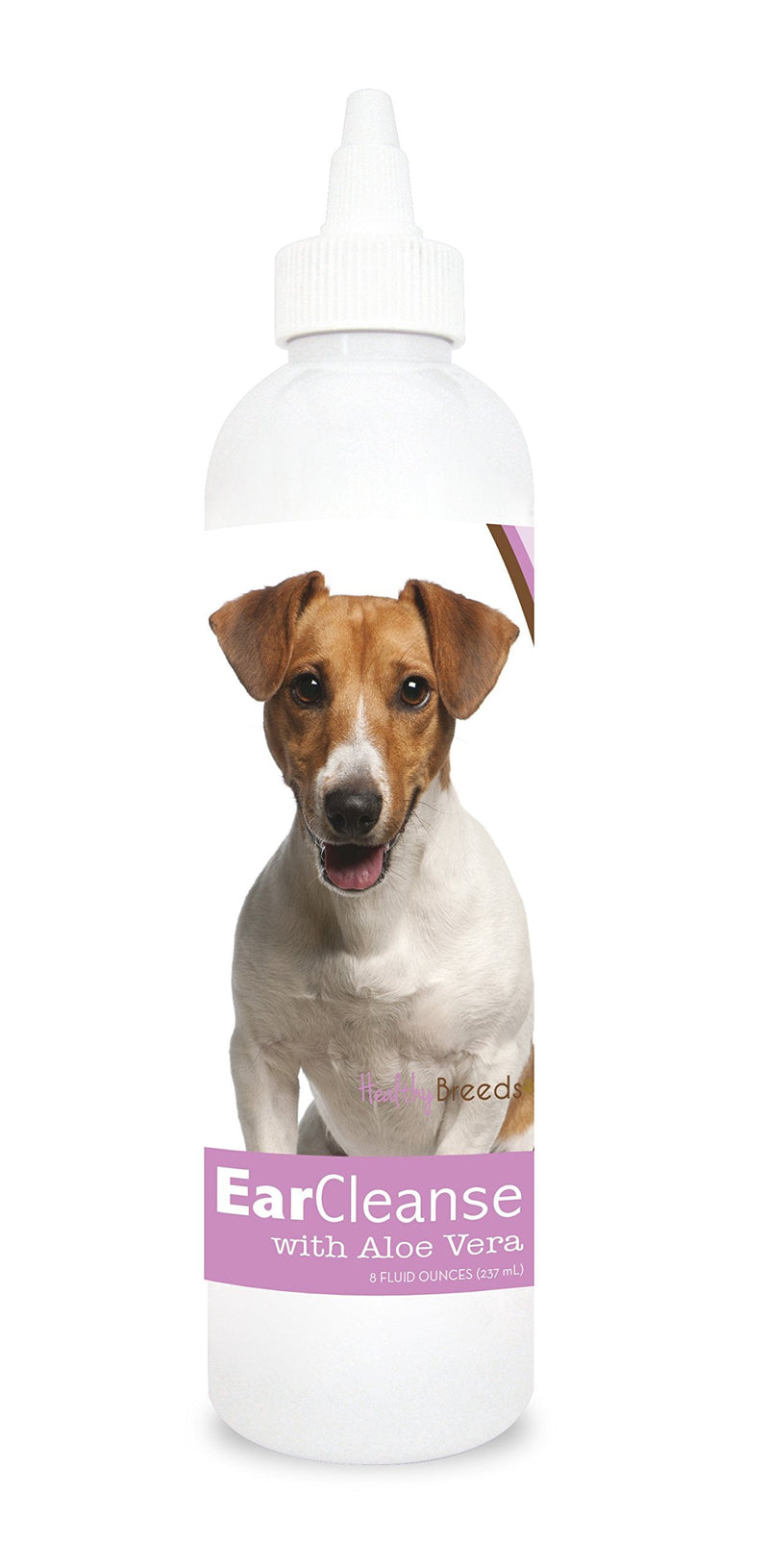 Healthy Breeds Jack Russell Terrier Ear Cleanse with Aloe Vera Sweet Pea and Vanilla 8 oz