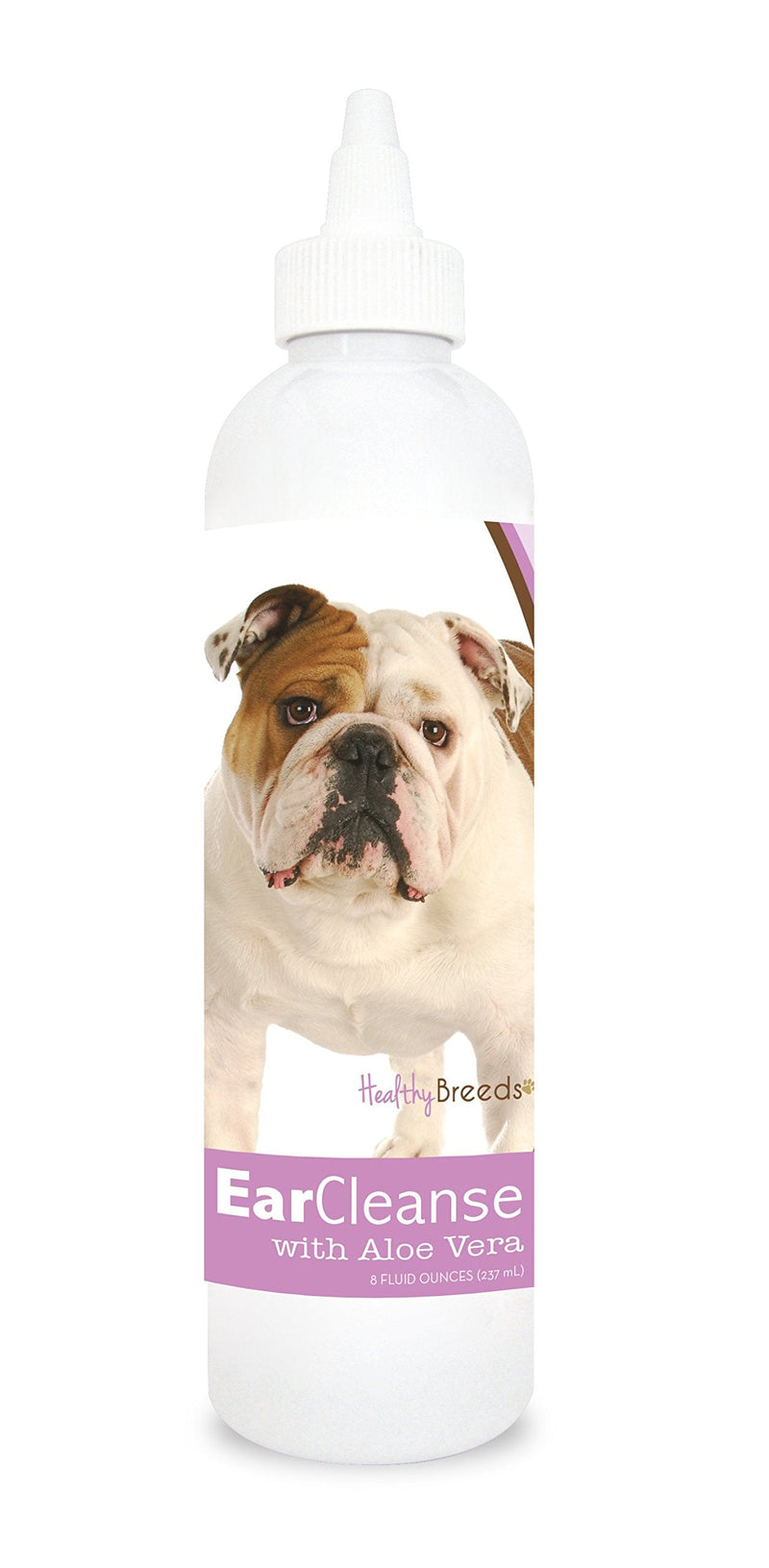 Healthy Breeds Bulldog Ear Cleanse with Aloe Vera Sweet Pea and Vanilla 8 oz