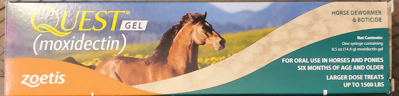 Quest Horse Wormer Gel Paste Equine Moxidectin (0.4oz.) - PawsPlanet Australia