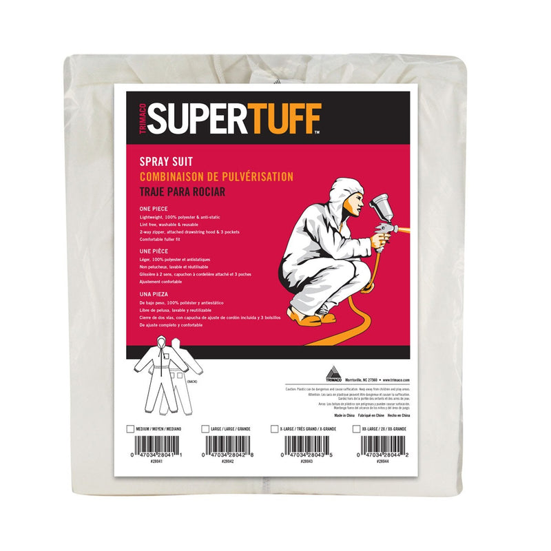 SuperTuff Spray Suit - Large,White