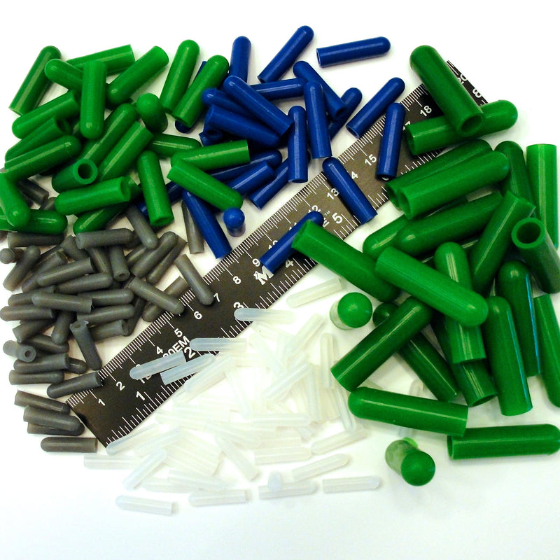 175Pc Ultra Precision High Temp Silicone Rubber End Cap Kit Powder Coating Custom Paint Supplies