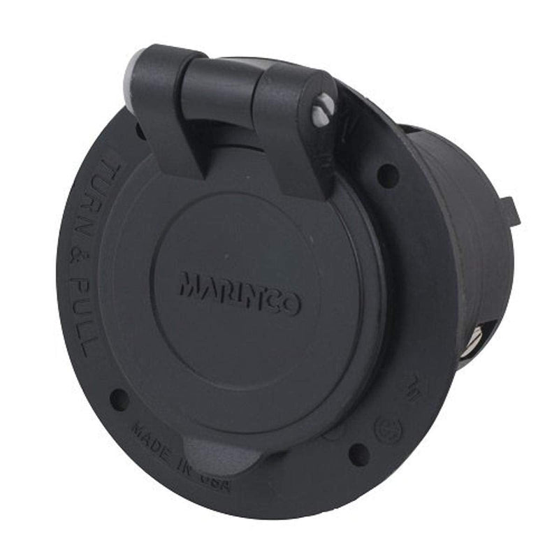 Marinco Power Products CS6375FL.OEM Flanged Inlet with Integral Spring Lid Master/50, 50 Amp, 125V/250V