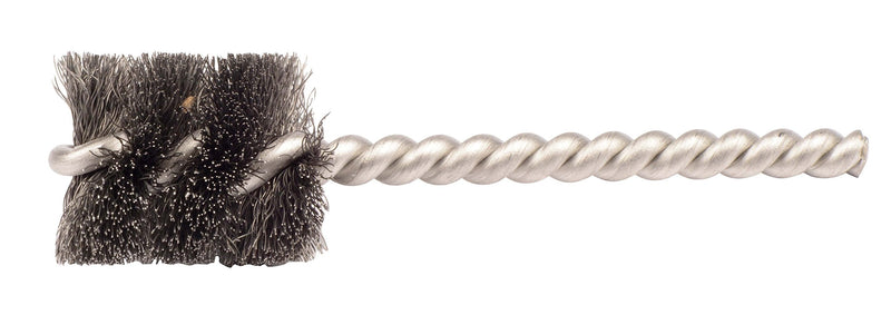 Weiler 21075 5/8" Power Tube Brush, 0.005" Steel Wire Fill, 1" Brush Length, Made in The USA (Pack of 10) 5/8" Dia x 0.005 Wire Size