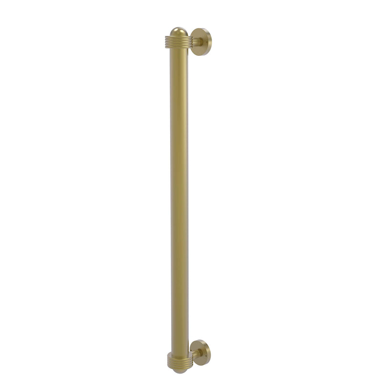 Allied Brass 402AG-RP-SBR 18 Inch Refrigerator Pull with Groovy Accents, Satin Brass