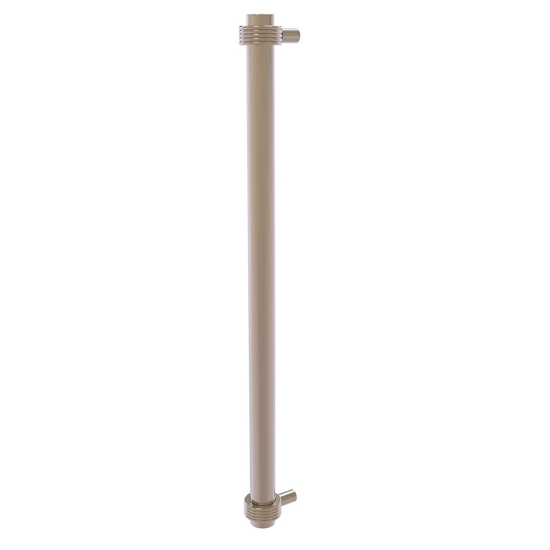 Allied Brass 402G-RP-PEW 18 Inch Refrigerator Pull with Groovy Accents, Antique Pewter