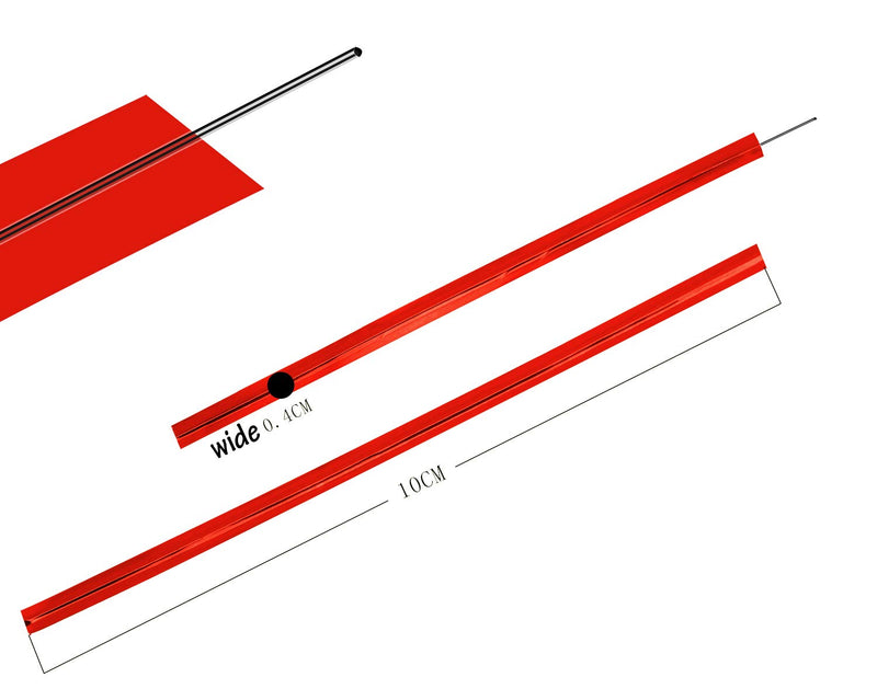 Mini Skater 800pcs 4" Metallic Twist Ties - 7 Colors(Red) Red