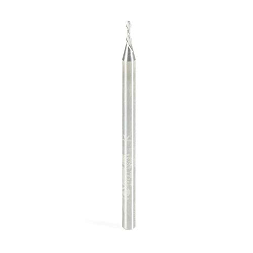 Amana Tool - 46231 Solid Carbide Spiral Plunge 3/64 Dia x 1/8 Shank x 2" Long Do