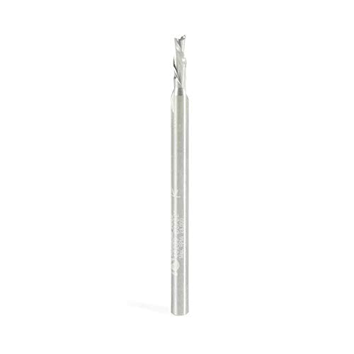 Amana Tool - 46239 Solid Carbide Spiral Plunge 3/32 Dia x 1/4 x 1/8 Shank x 2" Long Do