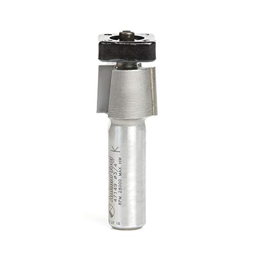 Amana Tool - 47149 Carbide Tipped Laminate Trimmer with Euro Square Bearing 3/4 Dia x 5/8