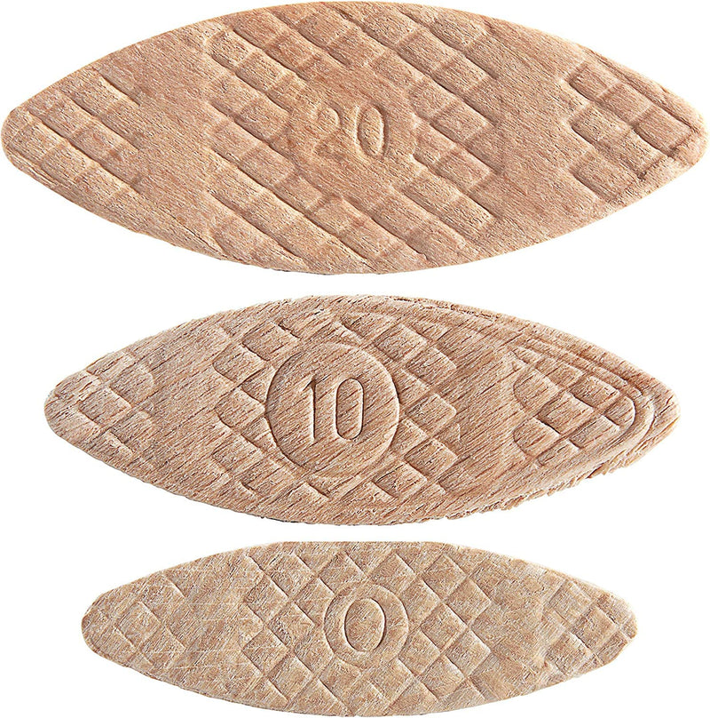 Trend 100pcs Beechwood Joining Biscuits Variety Pack (No. 0, 10, 20) for Woodworking, Joinery, and Furniture Framing, BSC/MIX/100 100 Pack