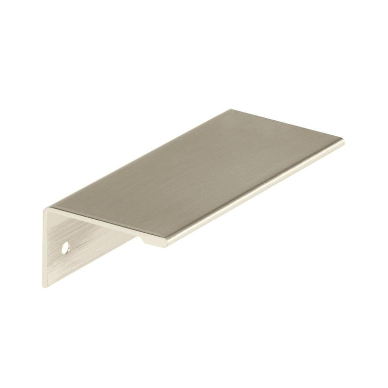 Amerock | Cabinet Pull | Satin Nickel | 3 inch (76 mm) Center to Center | Edge Pull | 1 Pack | Drawer Pull | Drawer Handle | Cabinet Hardware 3 in (76 mm) Center-to-Center