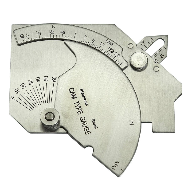 RIVERWELD Bridge Cam Gage Test Ulnar Welding Inspection Gauge Checks Depth of Undercut and Pitting Fillet Weld Throat Size and Length Angle of Preparation Misalignment Outside misalignment