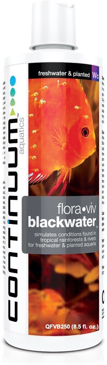 Continuum Aquatics Flora-Viv Blackwater - Water Conditioner That Simulates Conditions Found in Tropical Rainforests & Rivers for Freshwater & Planted Aquarium, 250ml